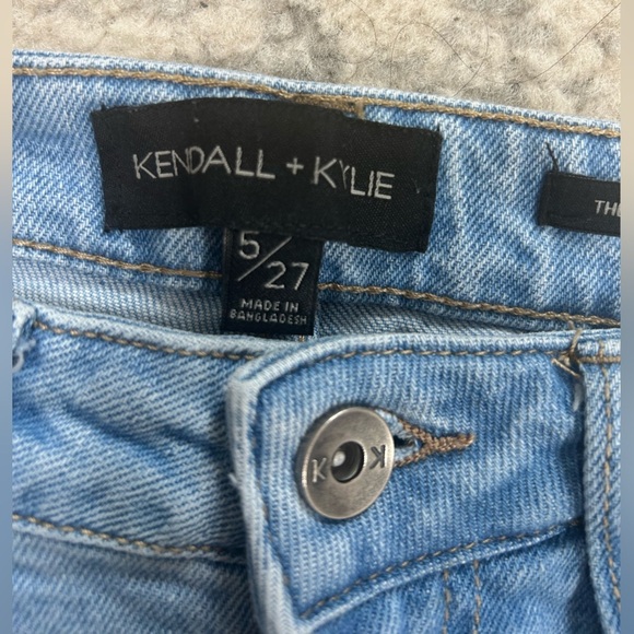 Kendall + Kylie The Ultra Babe Skinny Dual Tone Blue Jeans  size 5 27​ - Picture 2 of 6